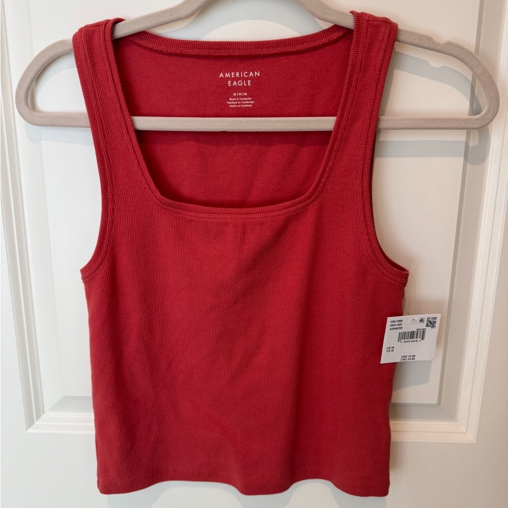 American Eagle Outfitters Red Women's Tank Top